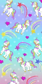 Plážová osuška UNICORN PONNY 100x180 cm farebná, 100% mikrovlákno