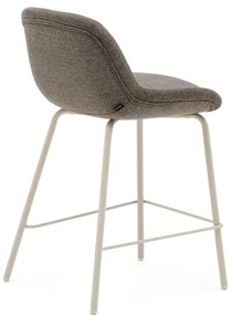 Barová stolička sivobéžová (výška sedadla 65 cm) Aimin – Kave Home