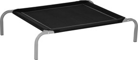 PawHut Vysoká Posteľ pre Domáce Zvieratá pre Psov a Mačky, Priestranná Posteľ 90x65x20 cm na Spanie a Odpočinok so Oceľovým Rámom do Interiéru a Exter