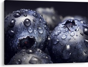 Obraz ovocia s kvapkami vody (70x50 cm)