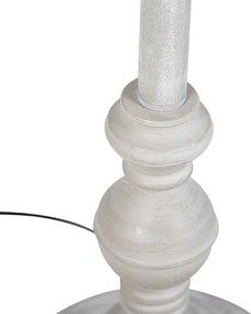 Inteligentná stojaca lampa sivá so skladaným tienidlom bielym vrátane Wifi A60 - Classico