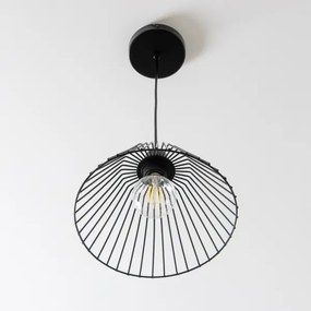 Brilagi - LED luster na lanku CERIA WIRE 1xE27/40W/230V priemer 30 cm čierna