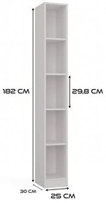 Regál Onyx R25 bílý