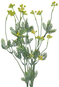 Dekoratívna kvetina 57 cm, s listami 39 cm, žltá