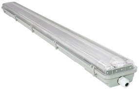 BERGE 4x Svietidlo + 8x LED trubica - T8 - 120cm - 144W - studená biela - SADA - ver2