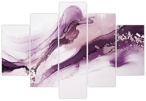 Obraz - Purple fluid art (150x105 cm)