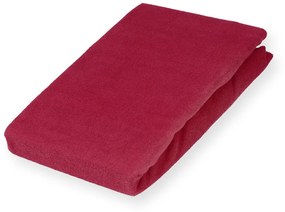 Froté napínacie prestieradlo FR-010 Vínové 90 x 200 - výška 20 cm