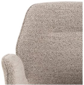 Tmavosivé čalúnené jedálenské kreslo Aura – Actona