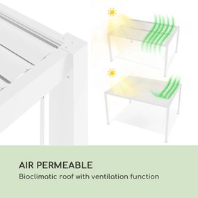 Pantheon Climax Ambient, 3 × 3 m, 4 rohové stĺpiky, bioklimatická strecha