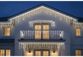 Vianočné svetielka LED záclona studená biela 200 LED