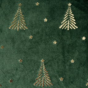 VIANOČNÁ DEKA TREE 150X200 CM TMAVOZELENÁ