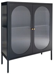 Dizajnová vitrína Lalette 90 cm čierna