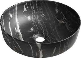 Sapho Sapho, RONDEA keramické umývadlo na dosku priemer 41cm, carnico mramor, AR445CM