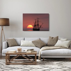 Obraz - Stredoveká loď (90x60 cm)