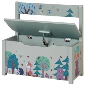 Livarno®  Lavička na sedenie s truhlicou (líška)  (100393737)