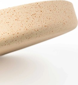 Dekoračná miska ORYVEN, sklolaminát, priemer 40 cm, béžová