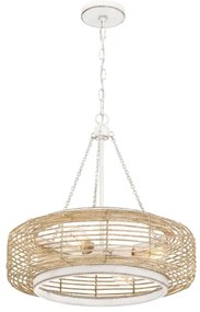 Quoizel QZ-WAYLON-4P-AWH - Závesný luster WAYLON na reťazi 4xE27/60W/230V, priemer 50,4 cm