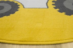Detský koberec Luna Kids 534457/89955 horčicový / sivý