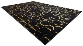 Dywany Łuszczów Kusový koberec Gloss BB407C C72 86 black/gold - 200x290 cm
