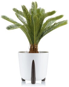 PLASTOVÝ KVETINÁČ MOSS ECO 25X26 CM BIELA