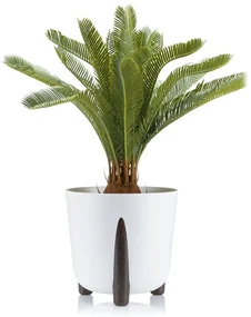 PLASTOVÝ KVETINÁČ MOSS ECO 25X26 CM BIELA