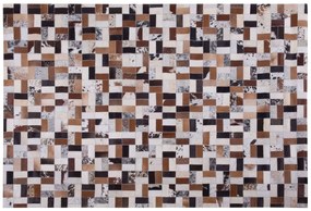 Kožený koberec 160 x 230 cm viacfarebný CESME Beliani