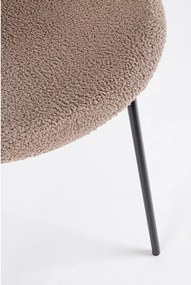 Béžová čalúnená jedálenská stolička Maddie – Yes Everyday