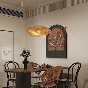 Immax 08269L - Luster na lanku HILO 1xE27/40W/230V pr. 60 cm bambus