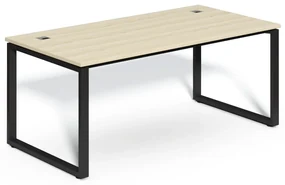 Stôl SimpleOffice 180 x 90 cm, dub svetlý / čierna