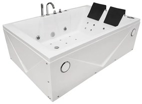 M-SPA - Kúpeľňová vaňa TURBO PLUS SPA s hydromasážou 186 x 121 x 65 cm