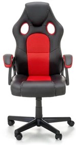 Kancelárska stolička KENU čierna/červená