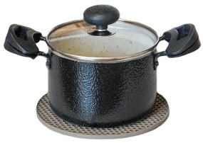 Podložka pod hrniec, silikónová béžová, 18 cm