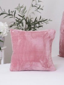 Obliečka na vankúš mikroplyš 40 × 40 cm - ružová