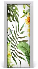 Fototapeta samolepiace tropické kvety 75x205 cm