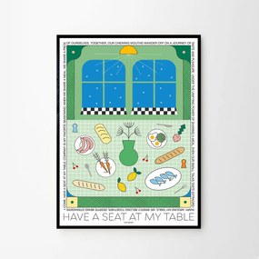 The Poster Club Plagát A Seat at my Table by Signe Bagger A4 (21x27cm)