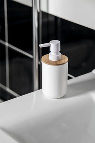 BISK Erga SNOW, dávkovač mydla na postavenie 350ml, biela-hnedá, ERG-07897