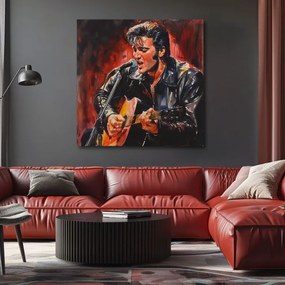 Obraz Elvis Presley - Ikona na pódiu | 100% originál domaľovaný akrylom