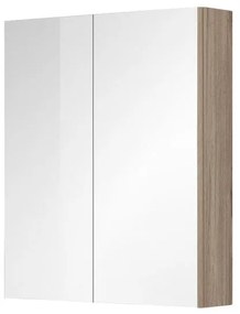 Mereo Mereo, Kúpeľňová galérka 60 cm, zrkadlová skrinka, 2x dvere, MER-CN716GD