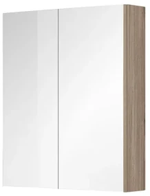 Mereo Mereo, Kúpeľňová galérka 60 cm, zrkadlová skrinka, 2x dvere, MER-CN716GD