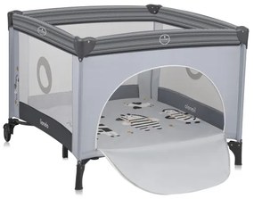 Lionelo - Hracia ohrádka BONNIE Grey Stone