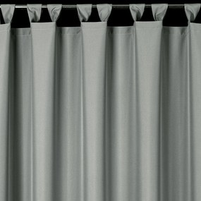 ZÁHRADNÝ VODEODOLNÝ ZÁVES NA PÚTKACH GARDEN 155X220 CM STRIEBORNÁ