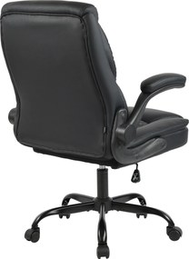 Kancelárska stolička Medfield koženka - čierna