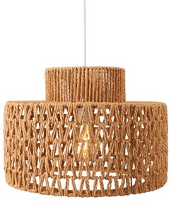 MAXLIGHT P0587 - Luster na lanku RAFFLE 1xE27/15W/230V pr. 40 cm hnedá