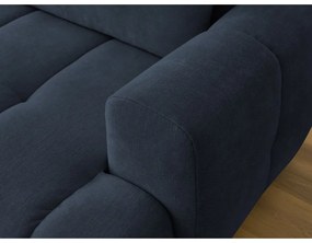 Tmavomodrá rozkladacia/s úložným priestorom rohová pohovka (ľavý roh/s leňoškou) Fuji – Bobochic Paris