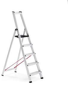 Skladací hliníkový rebrík UPWARD, 5 priečok, výška 1100 mm