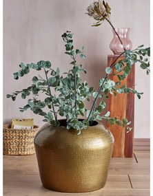 Kovový okrúhly konferenčný stolík v zlatej farbe ø 50 cm Avola – Bloomingville