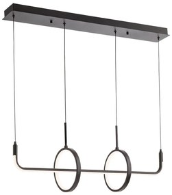 Redo 01-2705 - LED luster na lanku OLIMP LED/40W/230V 3000/4000/6500K čierna