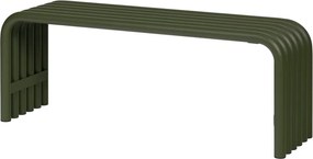 Zelená kovová záhradná lavica Nokk – noo.ma