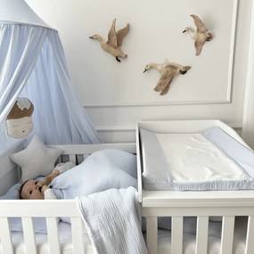 Baldachýn z organickej bavlny modrá 50cm