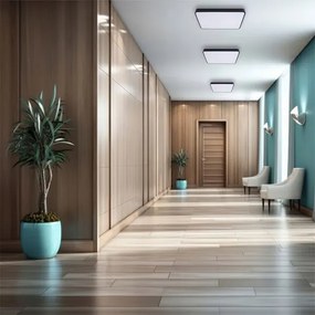 LED Stropné svietidlo FELIZ LED/40W/230V 4000K 40x40 cm čierna